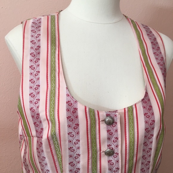 Vintage Cottagecore Corset Top Vest Pastel Pink Made in Germany Barbiecore - Picture 3 of 16